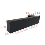 Black Reception Bar Table Nightclub Storage Partion Modern