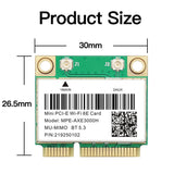 WiFi 6E AX210HMW Mini PCI-E Wifi Card Bluetooth