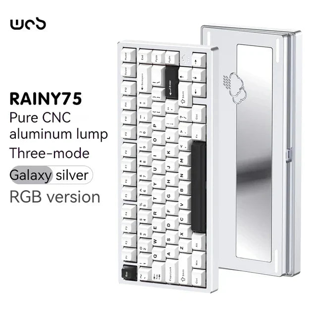 Wob Rainy75 Mechanical Keyboard CNC Aluminum Alloy RGB