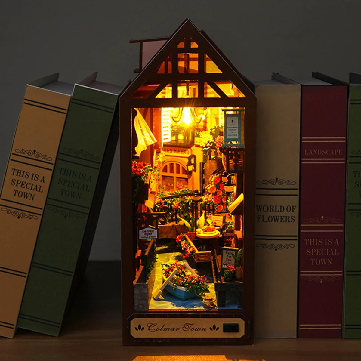 DIY book corner set 3D wooden puzzle furniture