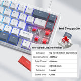 womier Hot Swappable Mechanical Keyboard Gasket Mounted Gamer