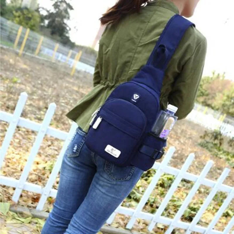 Men Women Polyester Shoulder Bags Outdoor Nylon Fanny