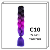 24Inch Synthetic Long Jumbo Ombre Braiding Hair For