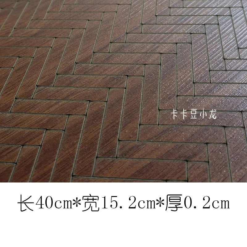 1/6 1/12 Dollhouse Wood Floor PVC Imitation Wood