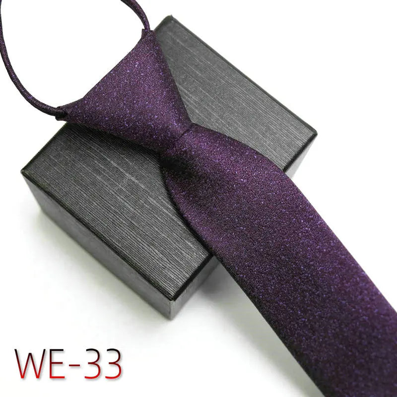 New Suit Business Zipper Tie for Man 48*7cm