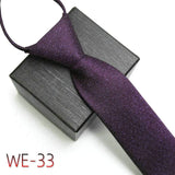 New Suit Business Zipper Tie for Man 48*7cm