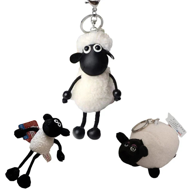 Anime Sheep Shawn plush keychain Cartoon Animal Figure