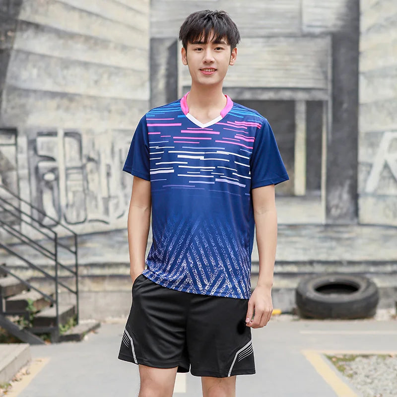 New Badminton Shirts Men Women Table Tennis Shirts