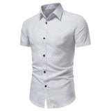 Men Shirt Formal Men Top Single-breasted Summer Top