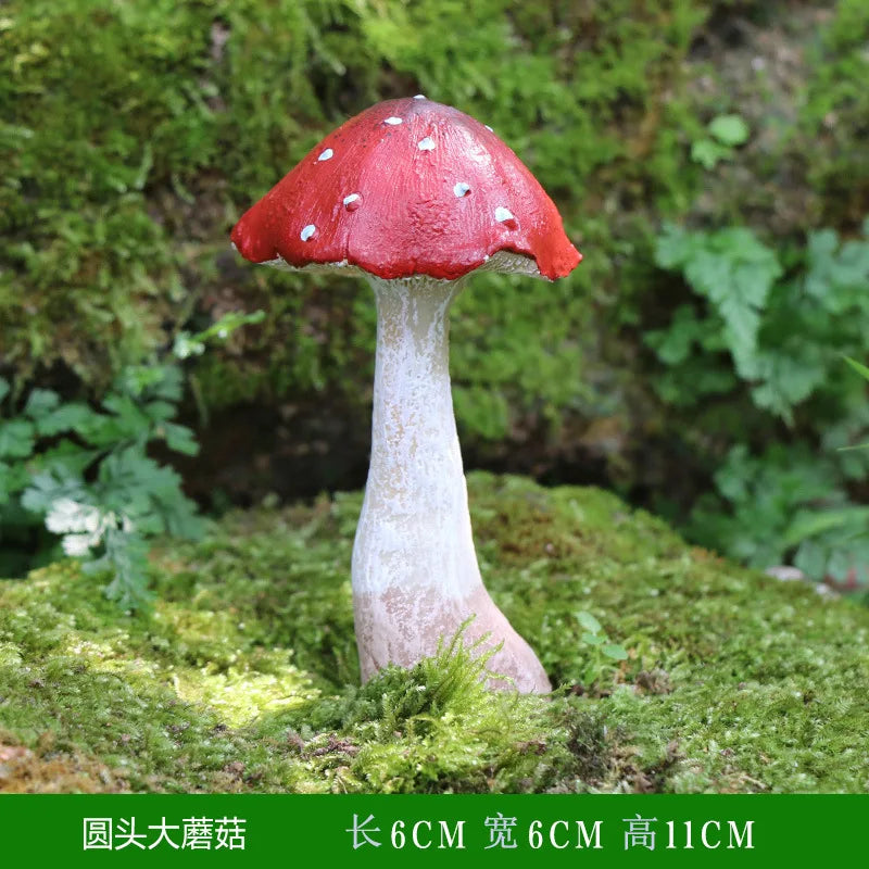 Miniatures Mushroom Garden Decoration Resin Statue Figurine