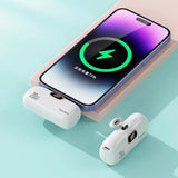 10000mAh Wireless Power Bank Mini Capsule Capsule Fast