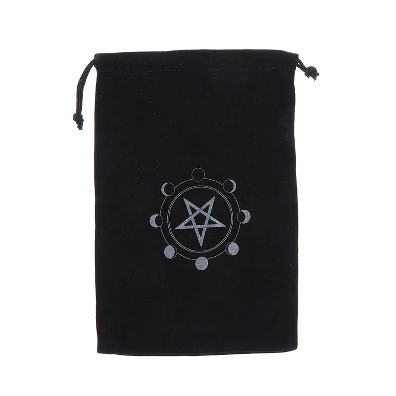 1PC Velvet Tarot Oracle Cards Storage Bag Drawstring Pouch