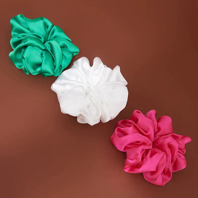 4Pcs/3Pcs Oversized Scrunchie Big Rubber Hair Tie Set