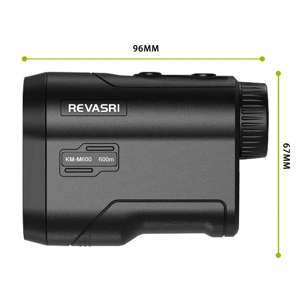 REVASRI Golf Laser Rangefinder 600M Rechargeable Battery,Slope and