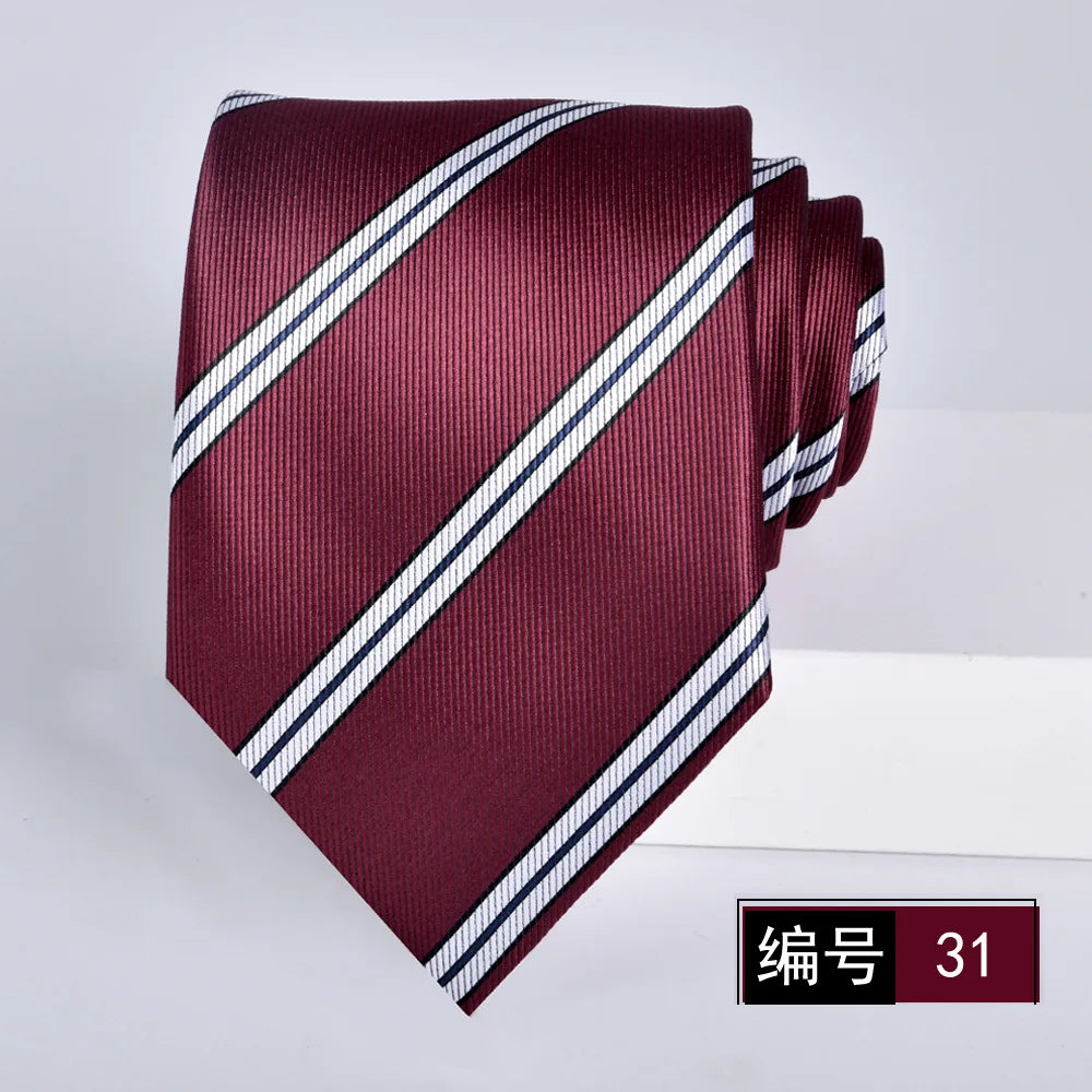 ties for men 2024 Luxury Wine Red Groom