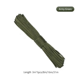 7 Cores 550 Paracord Cord 5 8 16