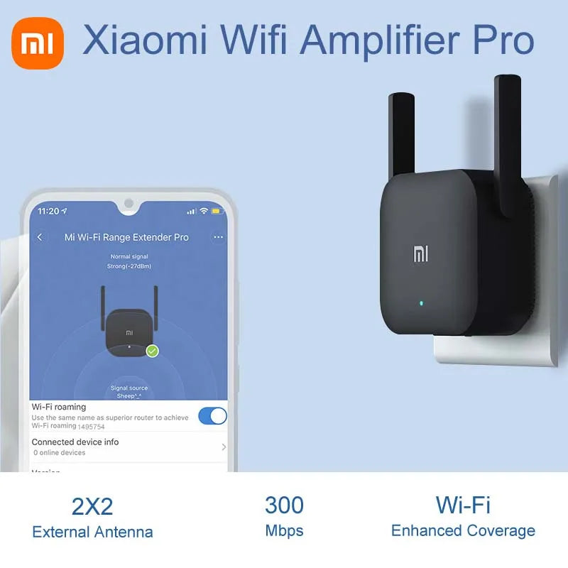 Xiaomi Original Wifi Amplifier Pro Router 300M 2.4G