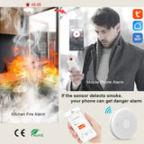 Tuya Carbon Monoxide Alarm Wireless Smoke Detector Wifi
