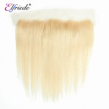 Elfriede #613 Blonde Straight Bundles with Frontal Brazilian