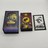 Fancy Design Gold Foil Tarot Cards Mysterious Witch