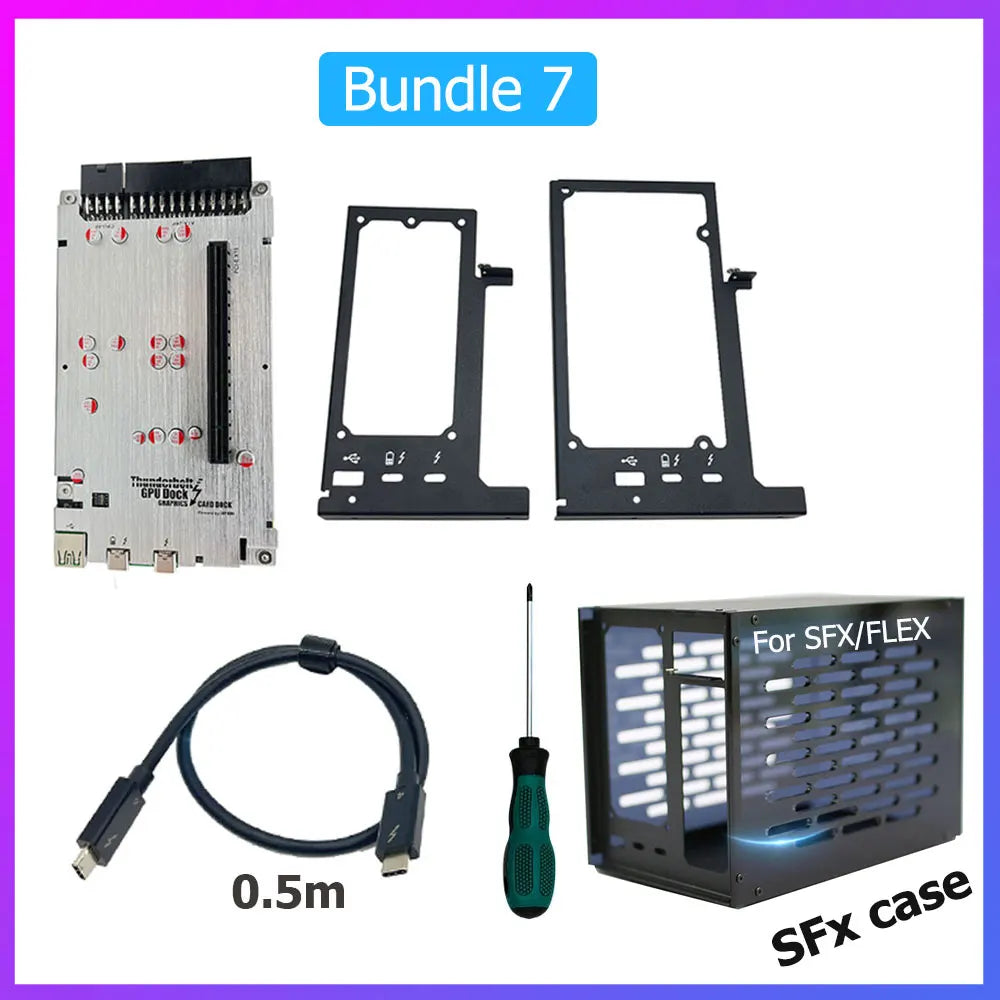 TH3P4G3 Thunderbolt-compatible GPU Video Card Dock Laptop to
