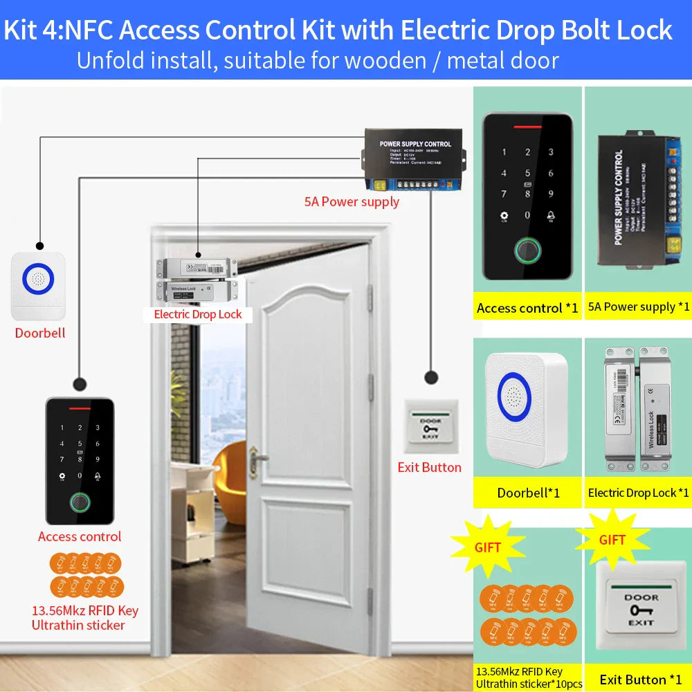 Asia Teco Outdoor IP67 Waterproof RFID 13.56MHz Biometrics