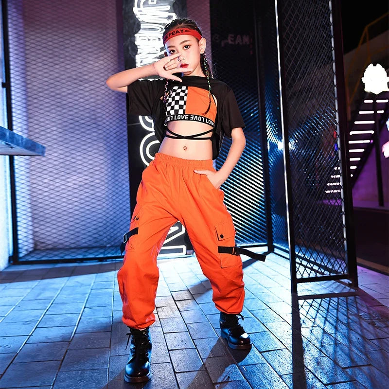 2020 Kids Hiphop Dance Costumes Set Girls Fashion