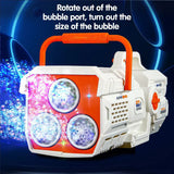 60 Holes Bubble Gun LED Light Electric Automatic