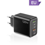 USB C Charger 120W Fast Charging Charger 5Ports