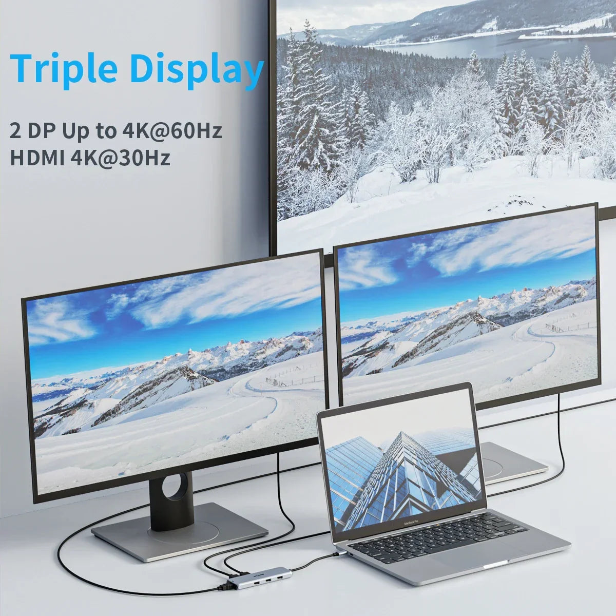 MOKiN 9-in-1 USB C Docking Station: 2 DP