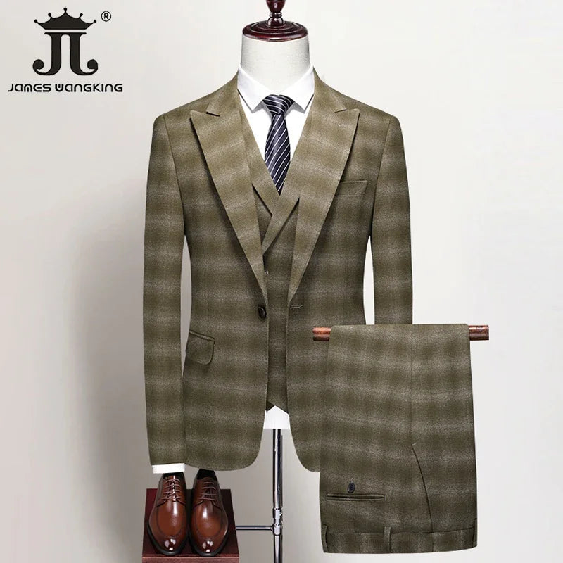 S-5XL ( Blazer + Vest + Pants )