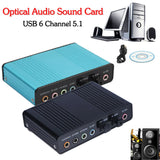 Professional USB Sound Card 6 Channel 5.1 Optical