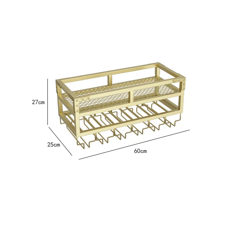 Bar Metal Wine Rack Display Wall Mounted Club