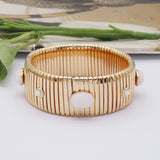 25mm Wide Spring Chain Bracelet For Woman Copper