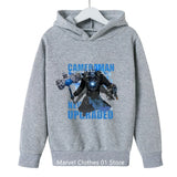 Kids Game Skibidi Toilet Hoodie Boys Game SpeakerMan