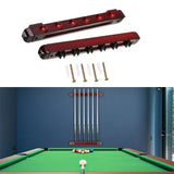 6pcs Billiard Cue Holder Wall Hanging Fishing Rod
