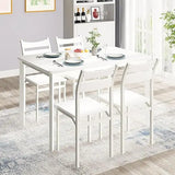 Dining Table Set for 4, Modern 5 Piece