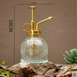 Glass Embossed Air Pressure Gardening Small Watering Can
