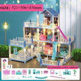 3d Assembly Diy Doll House Miniature Model Doll