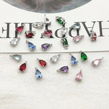 New Arrival! 8x5mm 100pcs Crystal Micro inlay Drop