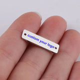 6*22mm Custom Clothing Metal Tag Bag Metal Tag
