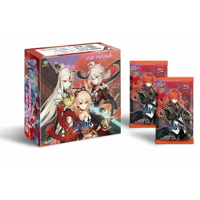 Genshin Impact Cards Anime TCG Game Collection Pack