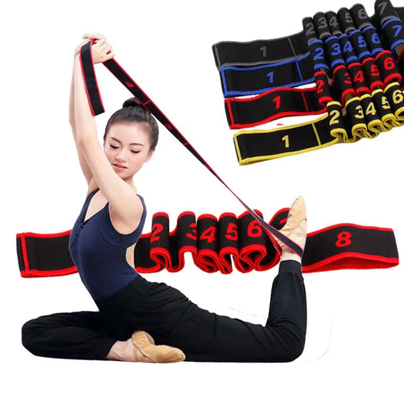 Yoga Stretch Resistance Bands Adult High Elasticity Multi-segment