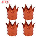 14PCS Creative Crown Aluminum Car Wheel Tyre Tire