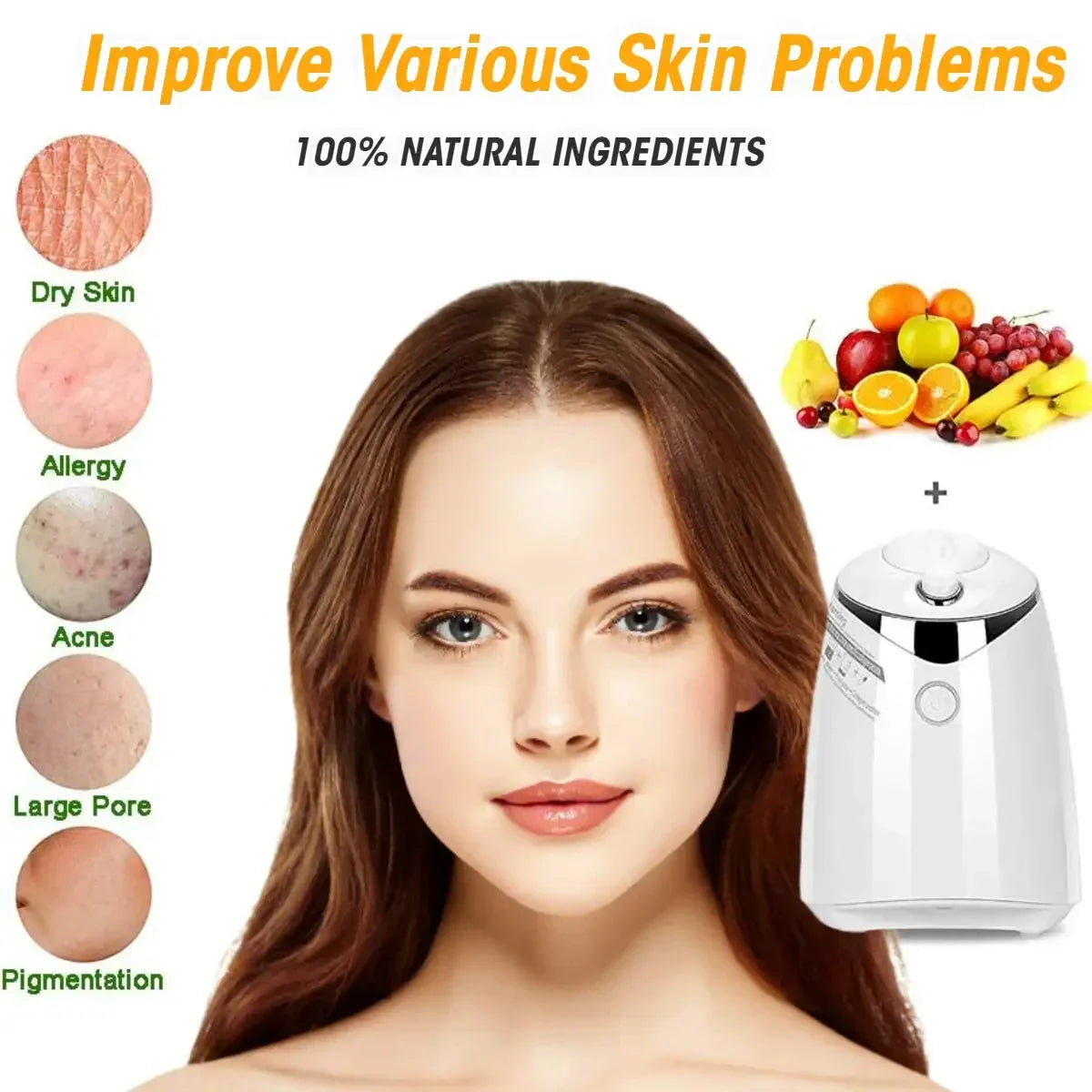 Self-Make Natural Fruit Face Mask Machine DIY Vegetable