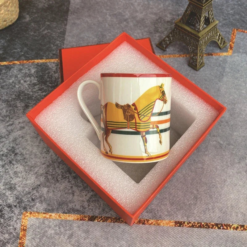 Luxury Brand Ceramic Coffee Cup Tumbler Mug Living