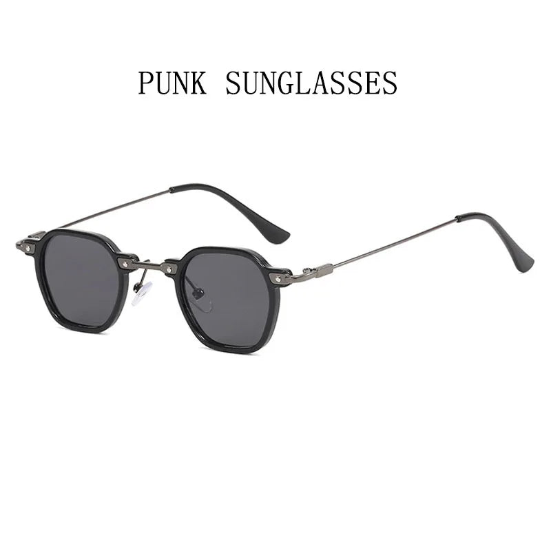 Small Punk Sunglasses For Men Vintage Steampunk Sunglasses