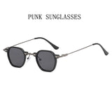 Small Punk Sunglasses For Men Vintage Steampunk Sunglasses