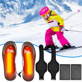 Men Women Heated Shoe Insoles Battery Box Powered