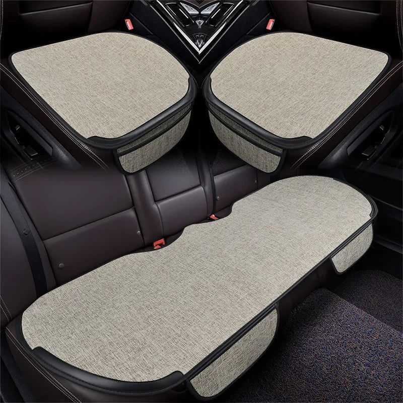 Summer Flax Car Seat Cover Front Rear Full